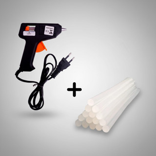 Kit Pistola Cola Quente Grande Pequena Grossa/Fina + Bastao Refil Transparente Artesanato Trabalho em Oferta na Shopee