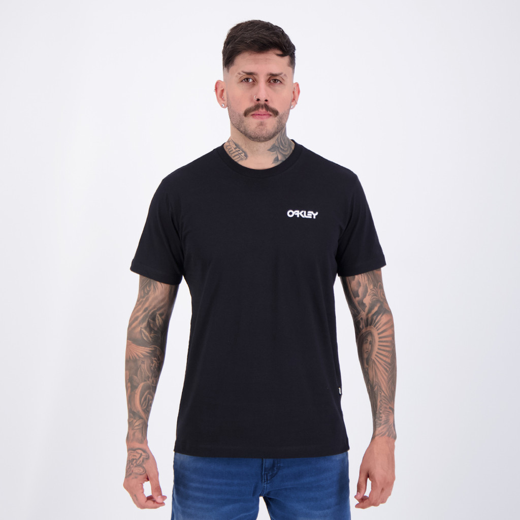 Camiseta Oakley Mad Seagull SS Preta em Oferta na Shopee