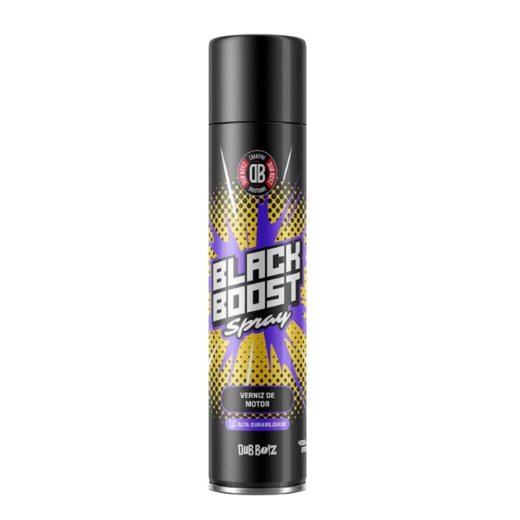 Dub Doyz Black Boost Verniz de Motor Em Spray 400ml Verniz Automotivo Carro Moto Brilho Proteção