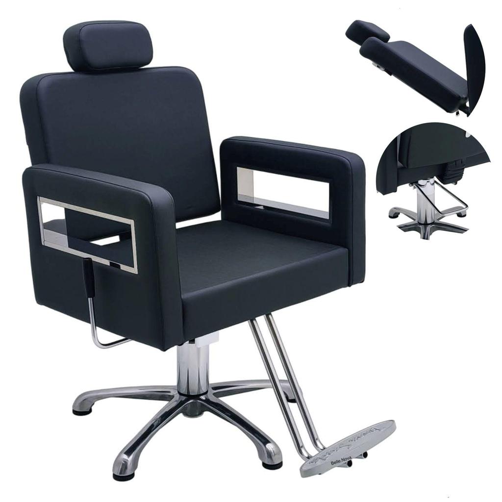 Cadeira Barbeiro Poltrona Salão De Beleza Supreme Reclinavel em Oferta na Shopee
