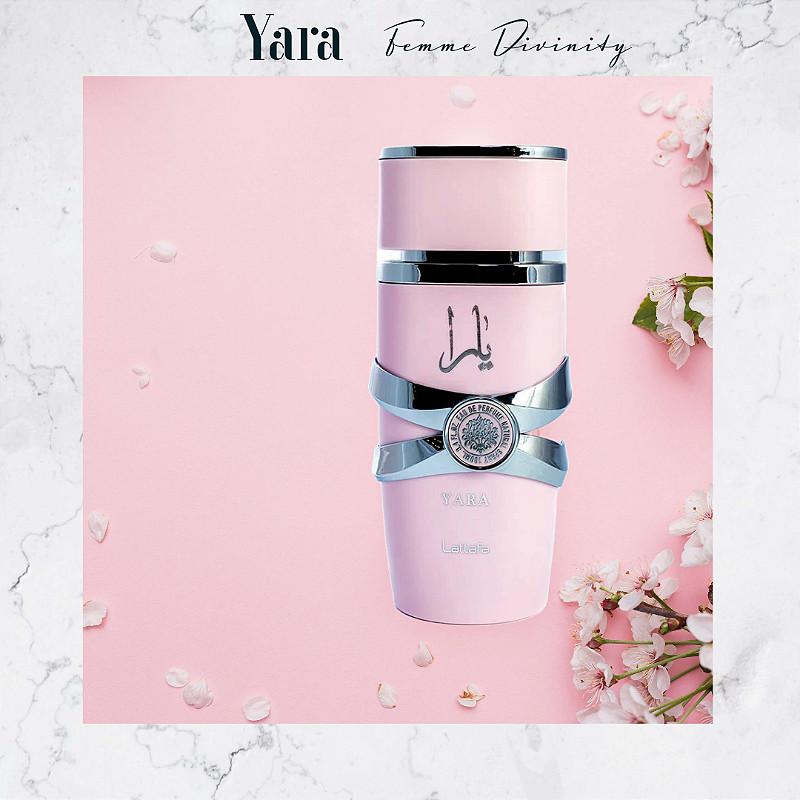 Perfume Lattafa Yara Rose Lattafa Eau de Parfum - 100ml Feminino Doce