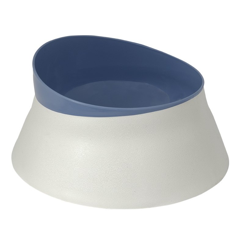 Comedouro Grande Azul P/ Câes E Gatos Familia Estimação