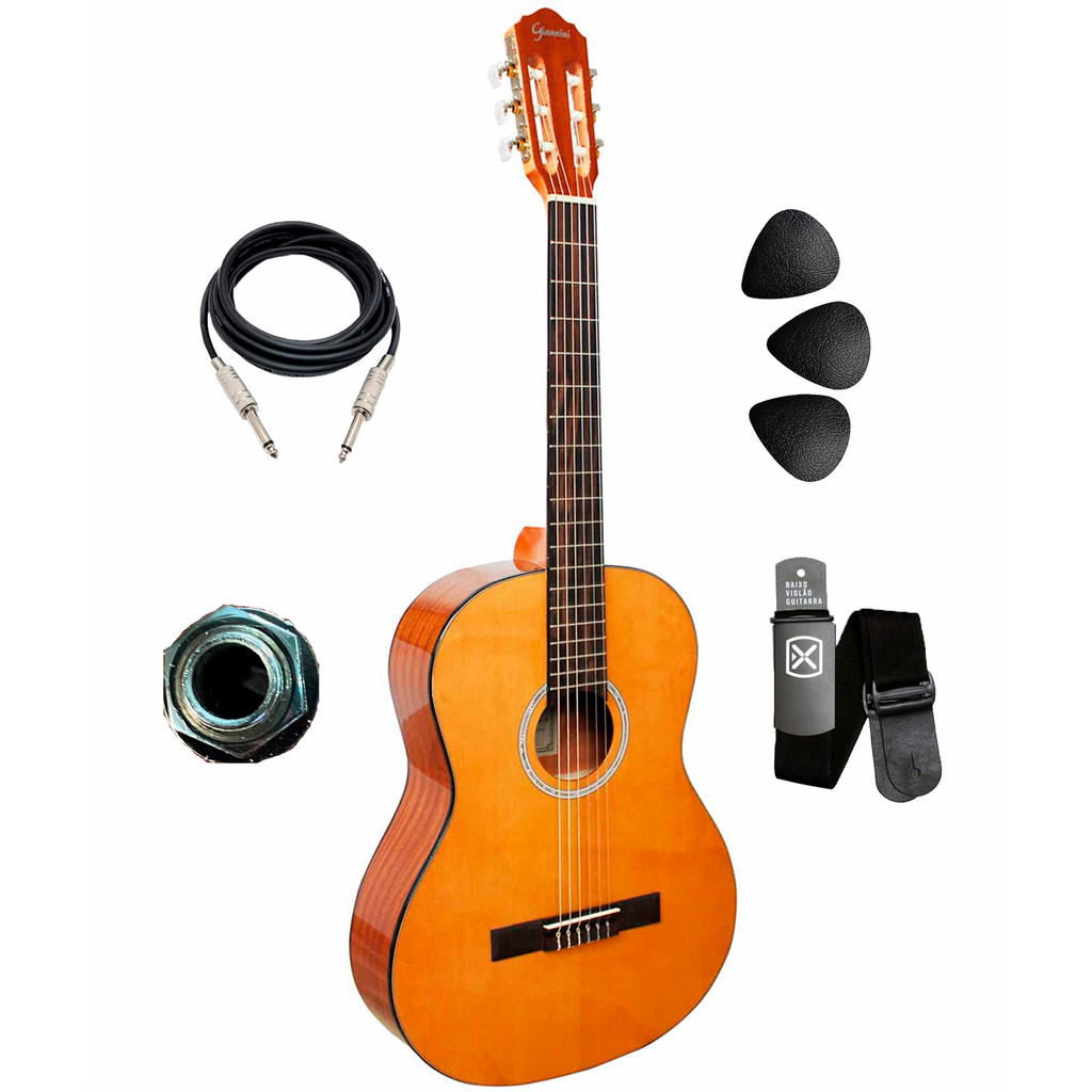 Violão Eletroacústico Nylon Giannini Performance Plus N-17 N em Oferta na Shopee