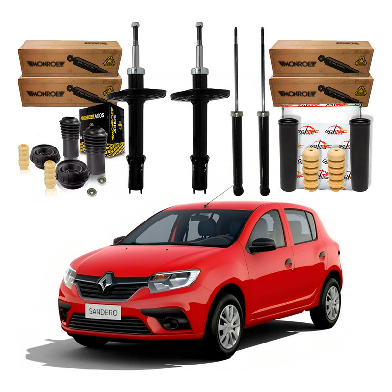 Amortecedor Dianteiro Traseiro Sandero 1.0 2015 A 2016 em Oferta na Shopee