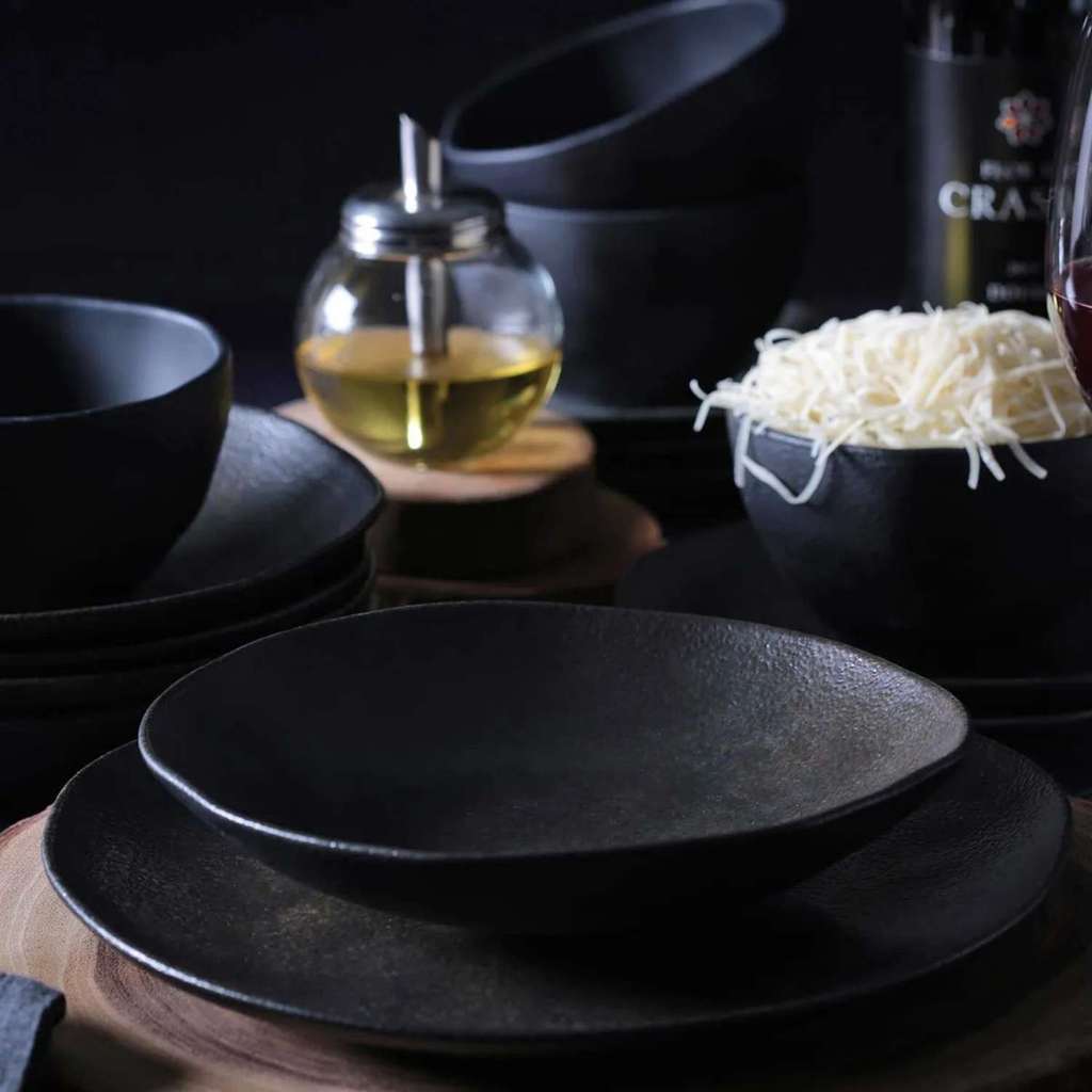 Prato fundo Orgânico Onyx 1º Linha Porto Brasil Jogo 6 Un em Oferta na Shopee