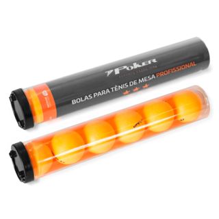 Bola de Tenis de Mesa Profissional 3 Estrelas Poker 40mm Pote com 6un em Oferta na Shopee
