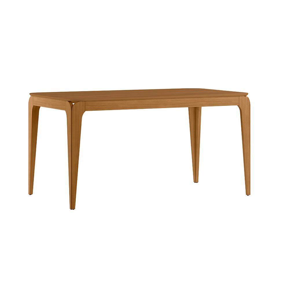 Mesa de Jantar Retangular com Tampo MDF Aurea Ypê 160 cm em Oferta na Shopee