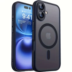Capa protetora transparente magnética premium para for iphone 17, 16, 15, 14, 13 Pro, 12, 11 Max Plus, 16E, 17 Pro