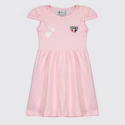 Vestido São Paulo Infantil Rosa