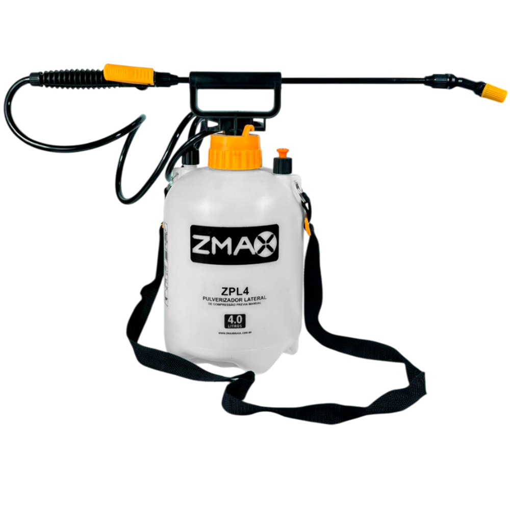Pulverizador Lateral Zmax ZPL4 Operação Manual 4 Litros Trabalhos Agrícolas Jato Regulável