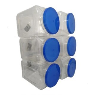 Pacote Com 6 Potes Para Baleiros 3,5l 14x23 Cm Azul em Oferta na Shopee