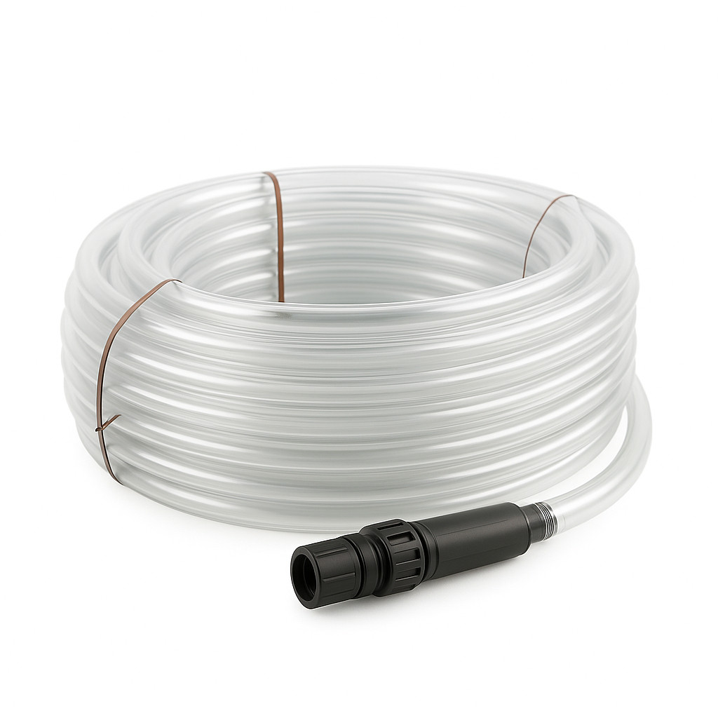 Mangueira Flexível Transparente Silicone 1/2 Jardim Alta Resistência Cristal Esguicho 10m a 50m em Oferta na Shopee