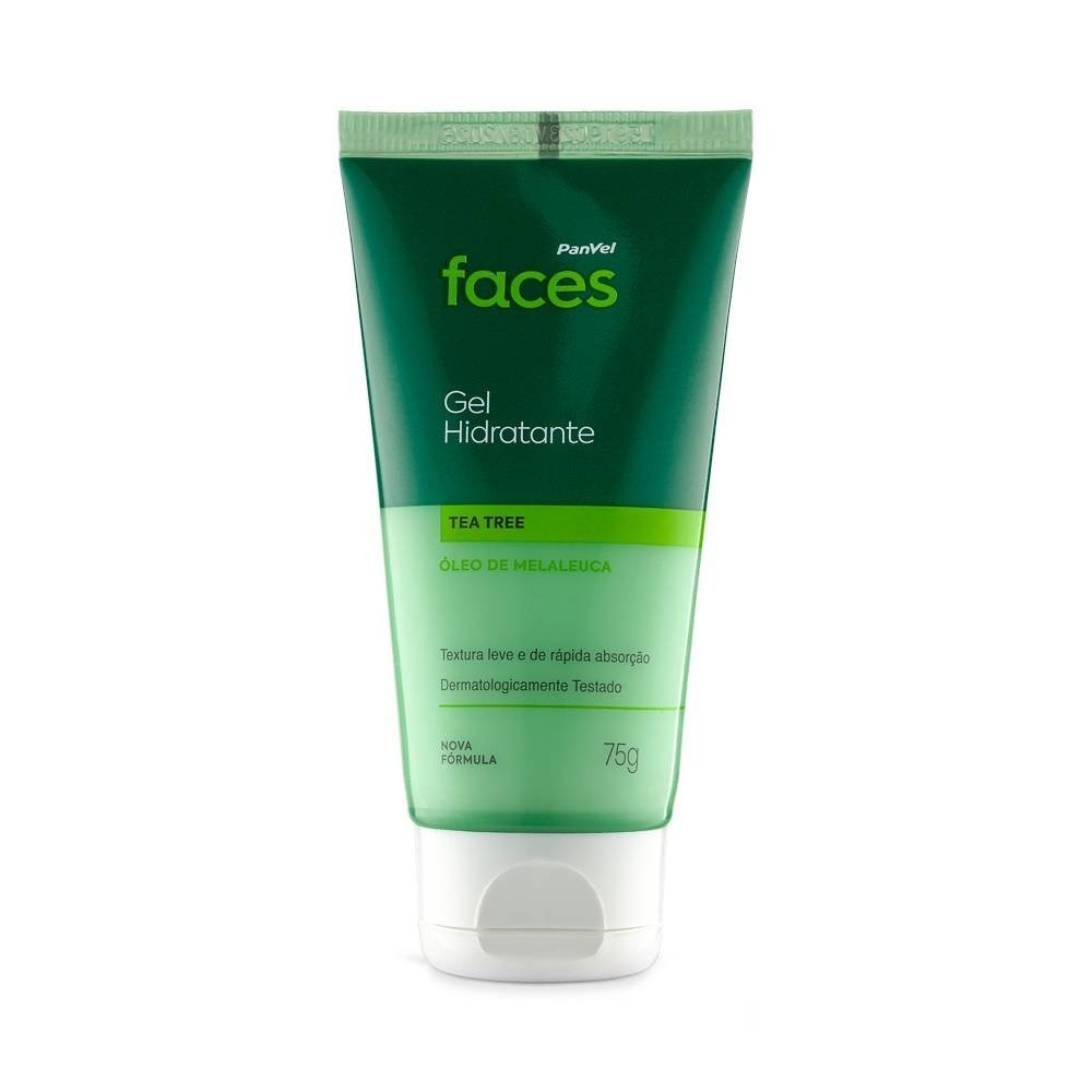 Gel Hidratante Panvel Faces Tea Tree Peles Mistas A Oleosas 75g