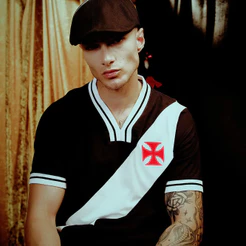 Camisa Vasco Retrô 1974 Preta Masculina Oficial