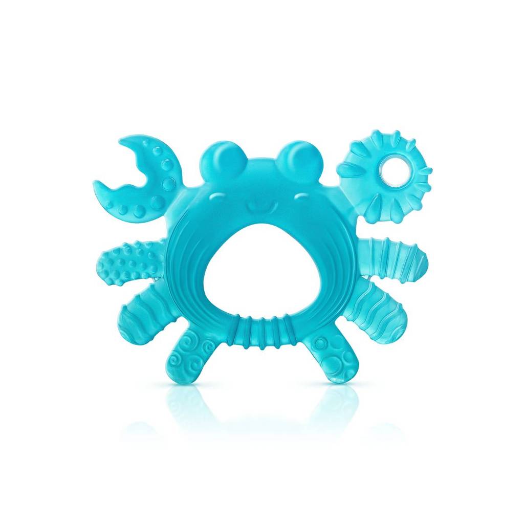 Mordedor Bebê Massageador de Gengivas Caranguejo Azul Lillo em Oferta na Shopee
