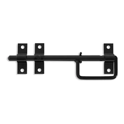 Ferrolho Trinco c/ Alça Forsul Preto N.4 p/ Portão e Porteira - 25 cm