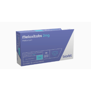 Meloxicam 2mg Meloxitabs Anti-inflamatório Analgésico Cães - 10 Comprimidos
