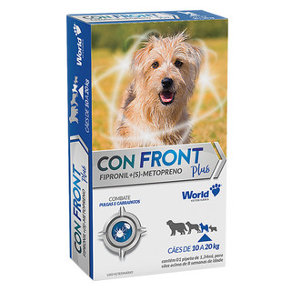 Confront Plus 10 a 20kg Antipulgas Pipeta Fipronil Cães