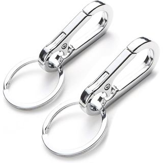 2 Clips para Etiquetas de Identificação de Cães, Clips Rápidos de Aço Inoxidável de Alta Resistência com Anéis, Suporte 