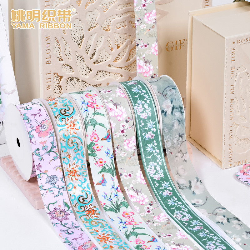 Ya Ming fita novo estilo chinês estilo chinês fita longa presente caixa de presente embalagem fita artesanal diy acessór