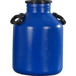 Vasilhame para transporte de leite 20 litros Cor: Azul Bombona leiteira Injesul