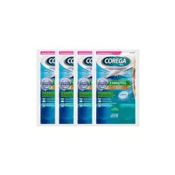 Kit 4 Corega Tabs Limpador de Dentadura 3 Minutos com 6 Pastilhas Efervescentes