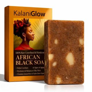 Sabonete Preto Africano – Barra de Sabonete Preto Africano Cru, Sabonetes Pretos Marroquinos Hidratam a Pele Seca para T