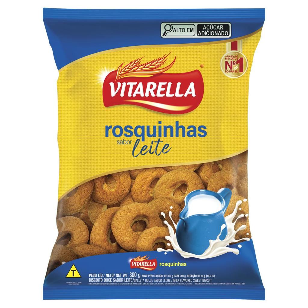 Rosquinha Vitarella Sabor Leite Granel 300g