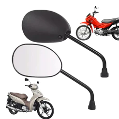 Espelho Retrovisor de Moto Original Awa Honda Biz 125 2009 Bros 150 2009 Pop 100 Lado Direito M10
