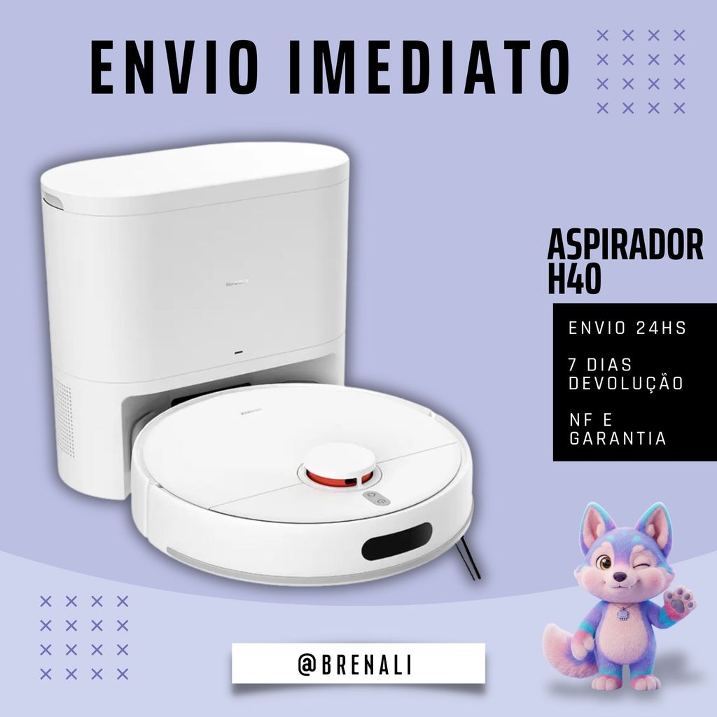 Robô Aspirador Xiaomi H40 10000Pa – Sensor LDS e Limpeza Inteligente