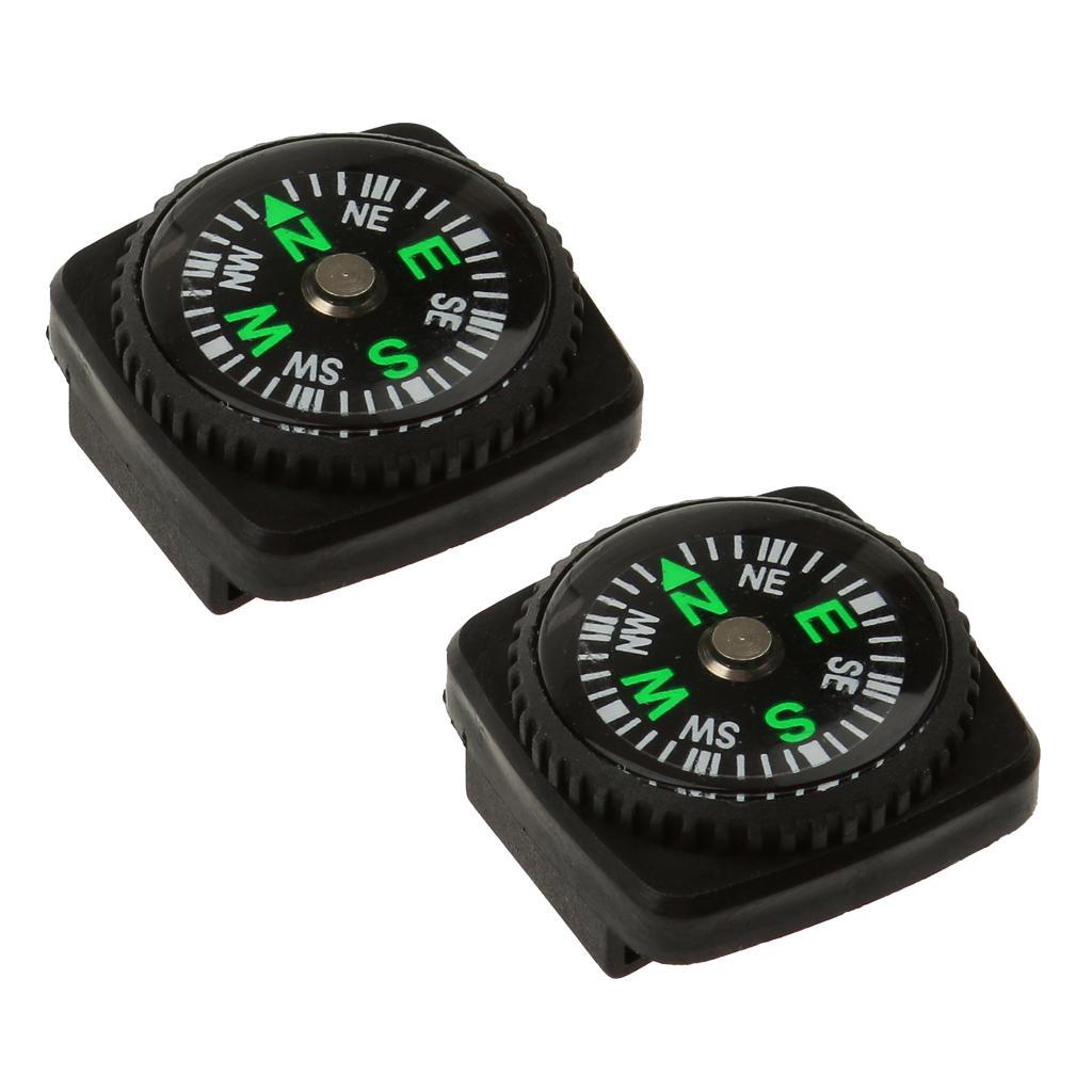[mcpdwt] 2 Unidades 20 Mm Mini Relógio De Precisão Banda Bússolas De Pulso De Navegação Para Sobrevivência