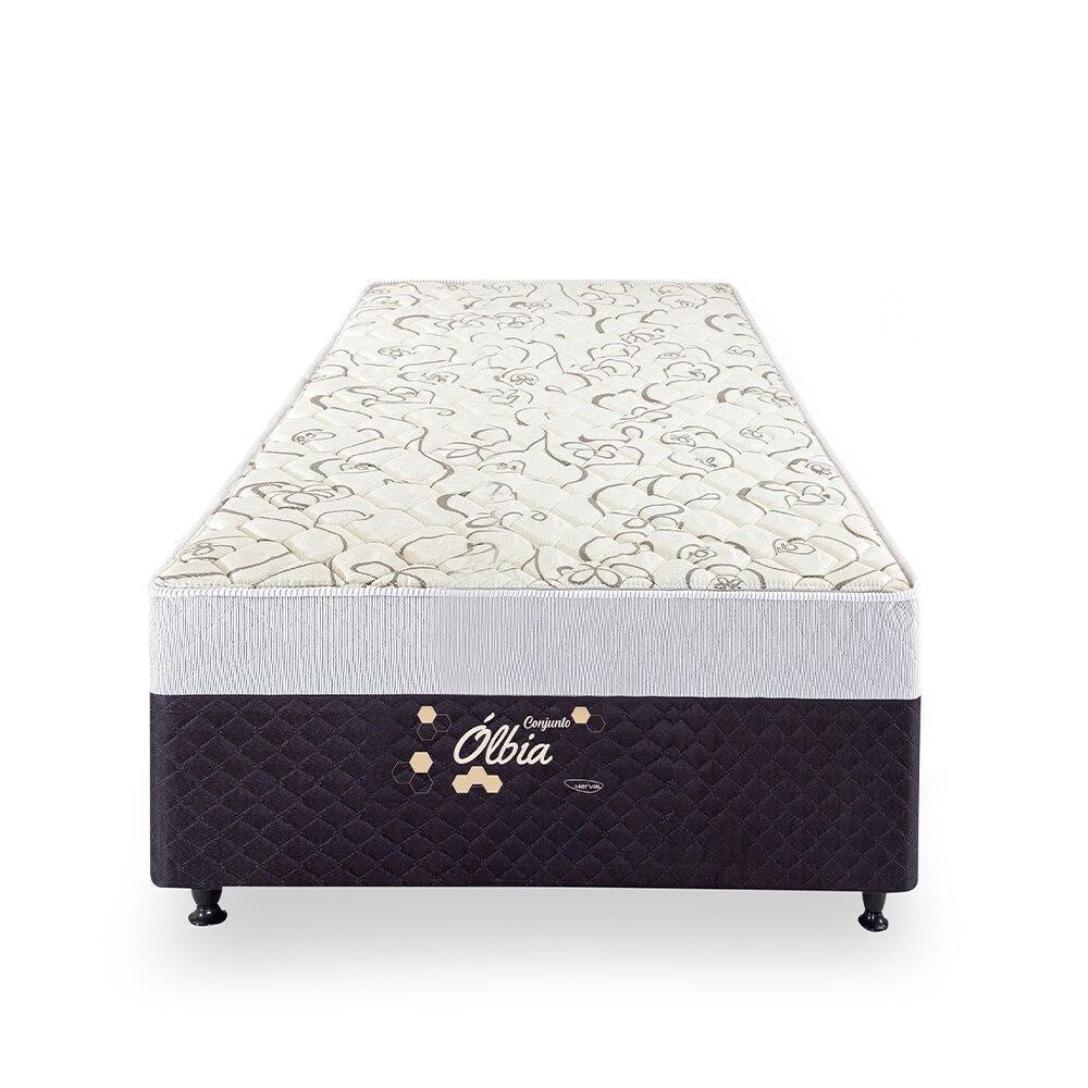 Cama Box Solteiro Herval Conjugado Espuma Ólbia D28, 53x88x188 cm