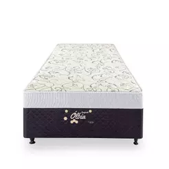 Cama Box Solteiro Herval Conjugado Espuma Ólbia D28, 53x88x188 cm
