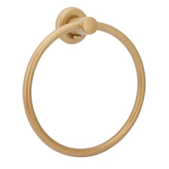 Porta Toalha Argola Mãos Rosto Metal Gold Dourado Banheiro Toalheiro Cabide