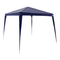 Tenda Gazebo Bel 3x3m Azul Tubular FPS 60 Com Bolsa para Transporte Praia Camping e jardim