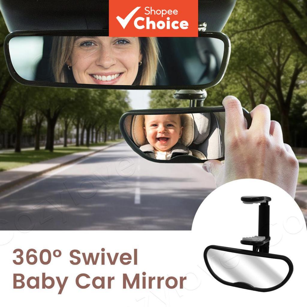 Espelho Giratório 360° para Bebê, Espelho de Retrovisor para Observação de Crianças, Ajustável, Monitor Universal para