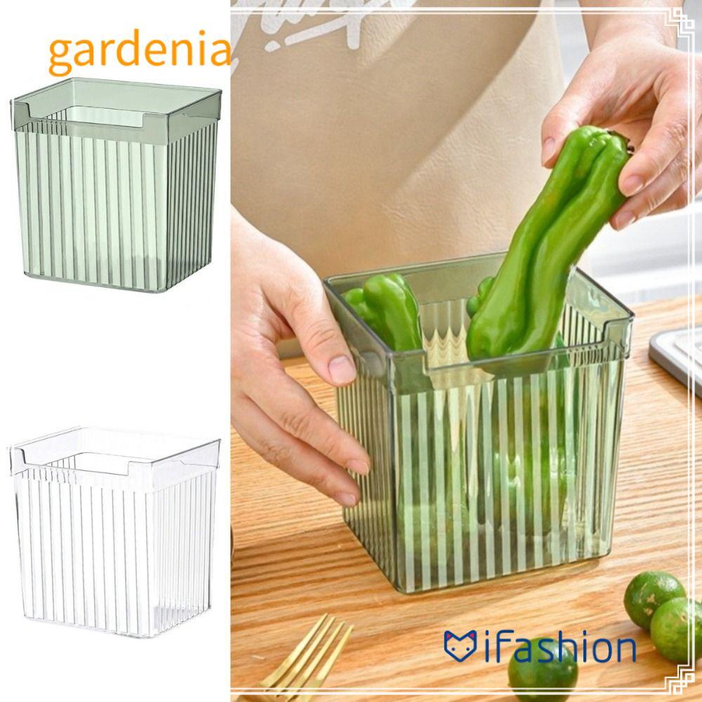 Caixa De Armazenamento De Geladeira GARDENIA , Organizador Transparente De Plástico , Recipiente De Cozinha Empilhável