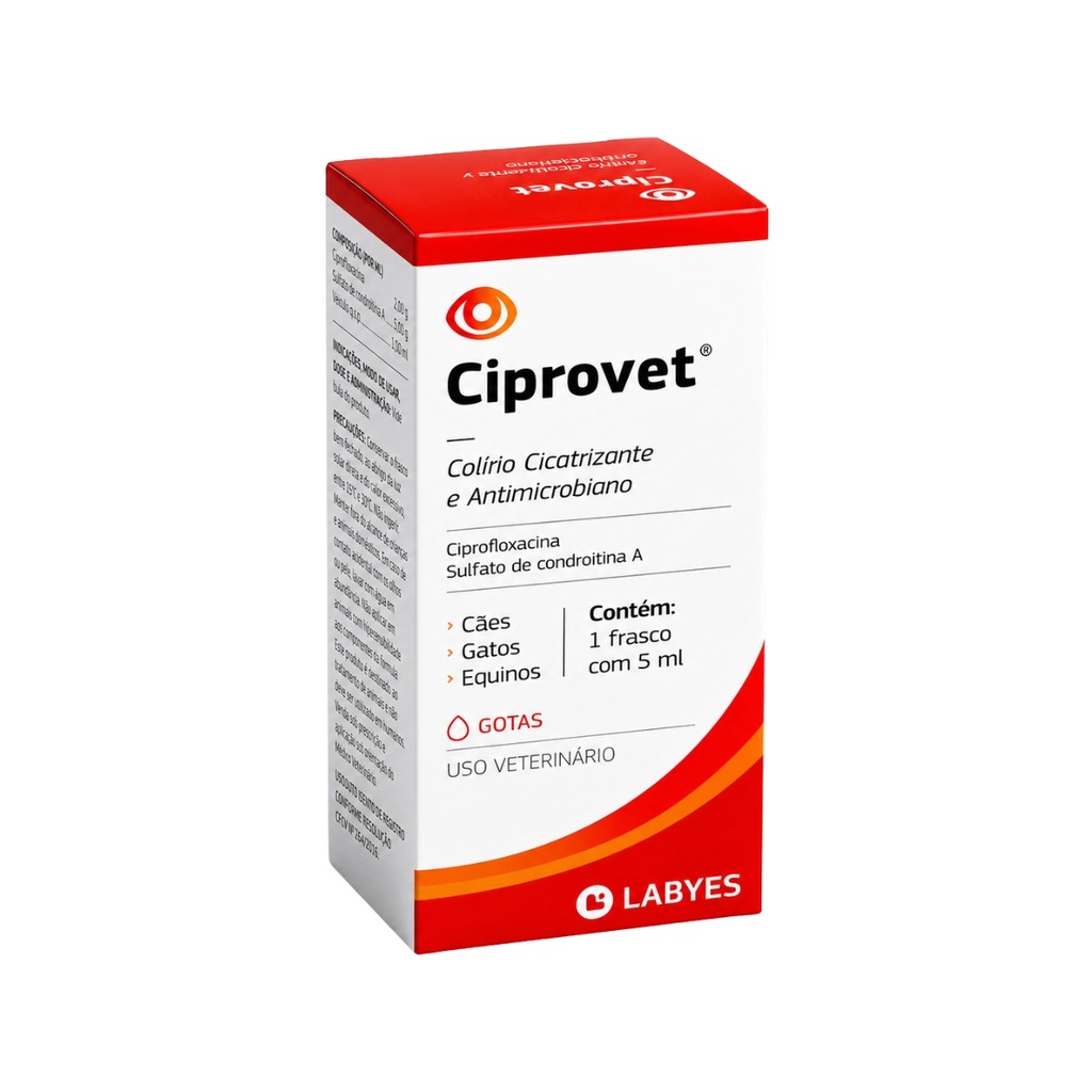 Colírio Ciprovet 5ml - Labyes