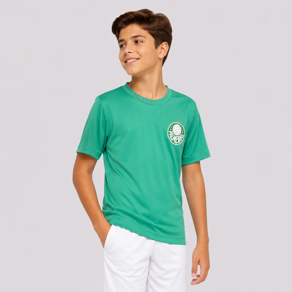 Camisa Palmeiras 1914 Infantil Verde — imagem 2 de 2