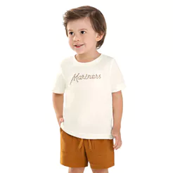 Conjunto Infantil Menino Mariners Colorittá Bege