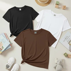 Kit 3 Camisetas Menina Algodão Confortável