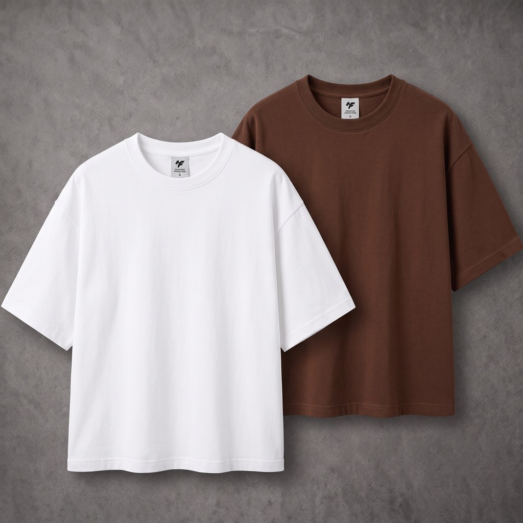 Conjunto Kit 2 Camisetas Lisas Camisa Oversized Streetwear Moda Over Masculina Camiseta Confortavel