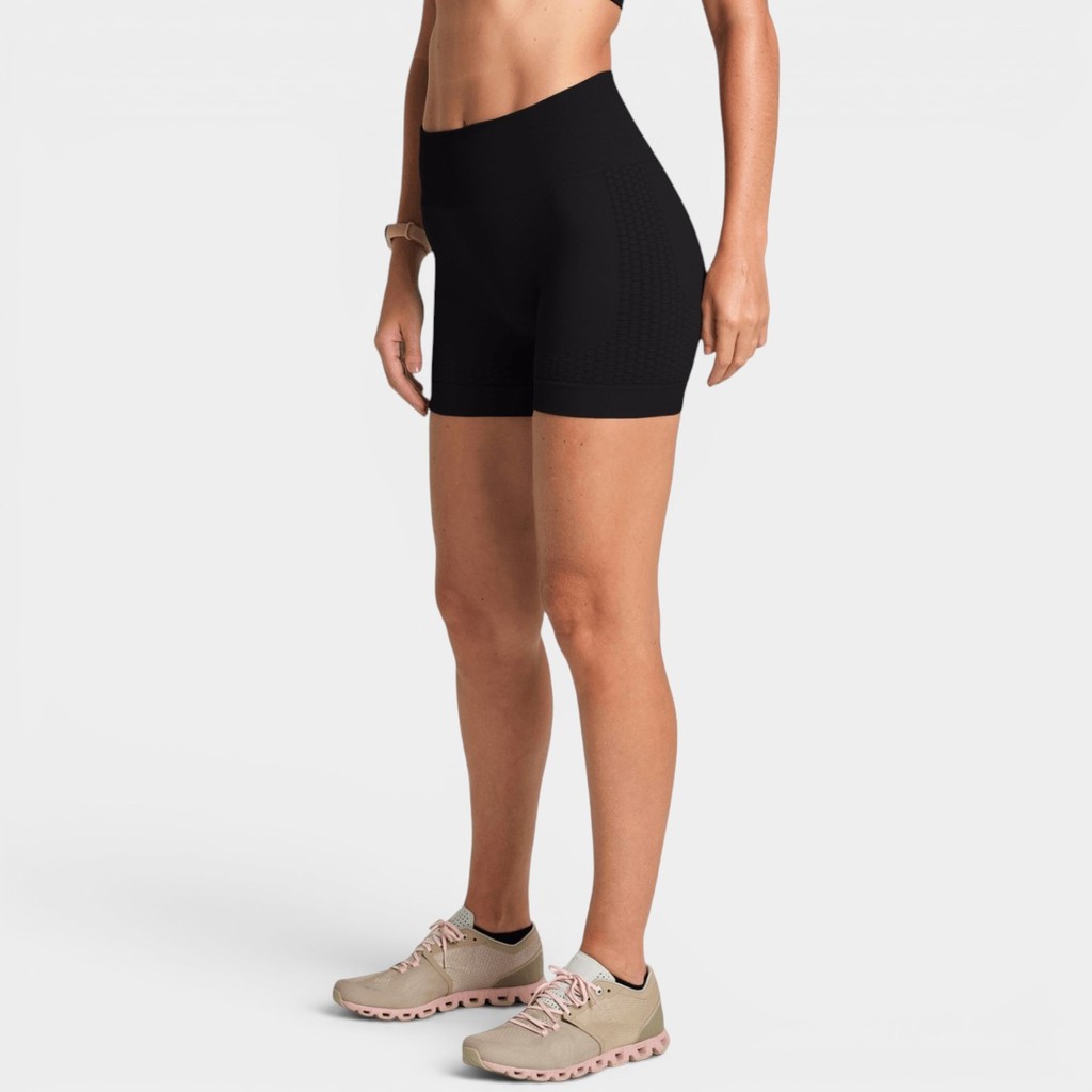 Short Lupo LSport Seamless Ondas Feminino - Preto — imagem 2 de 2