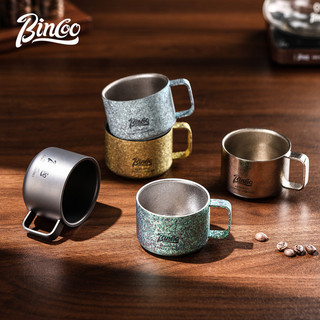 Bincoo copo de café de titânio puro, copo de água para homens e mulheres, copo dedicado pessoal, portátil, uma pessoa, c