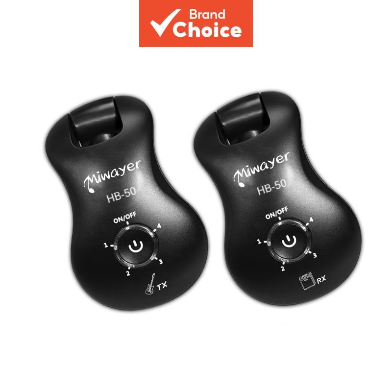 Miwayer HB 50 2.4G Instrumento Transceptor Menos De 5ms Baixa Latência Para Guitarra Baixo Sintetizador Violino Desempen