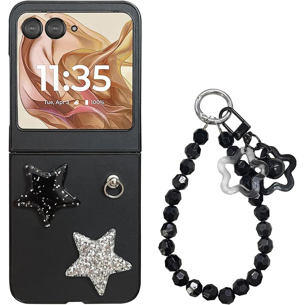 Capa para Motorola Razr 2026/2025/2024 com Corrente, Capa de Telefone Luxuosa e 