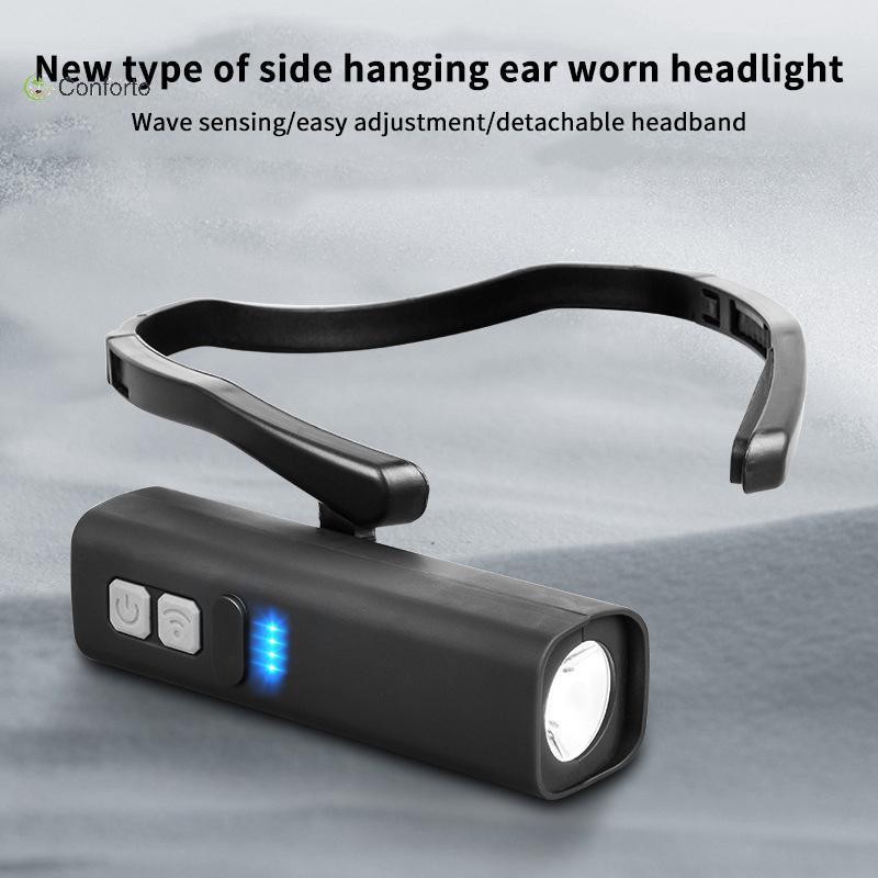 [EruditeCourtB] Farol LED Recarregável Com Clipe Leve À Prova D'água Para Aventuras Noturnas [Novo]