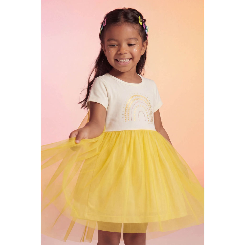 Vestido Infantil Menina Fantasia Com Asas Elian Bege