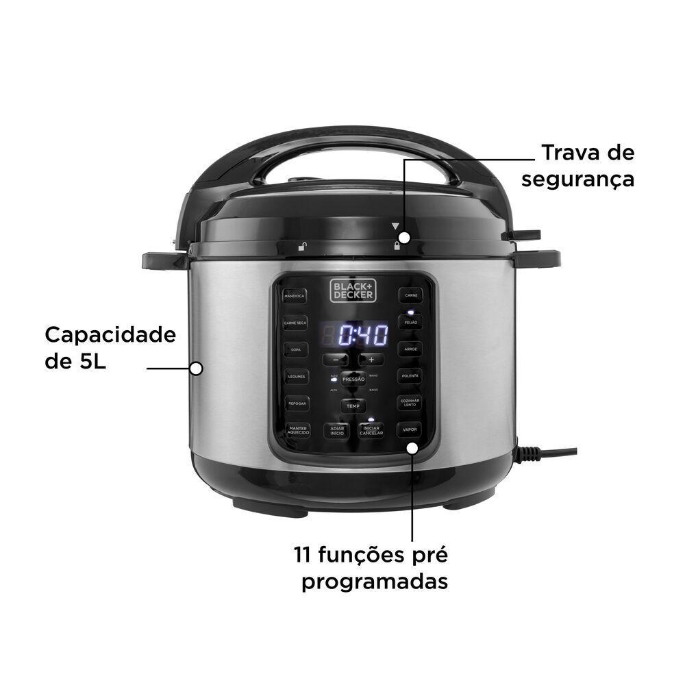 Panela de Pressão Elétrica Black+Decker com 11 Programas De Preparo PP900G · foto 2