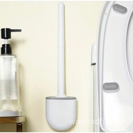 Escova Sanitária redonda De Silicone Vaso Sanitário Limpeza